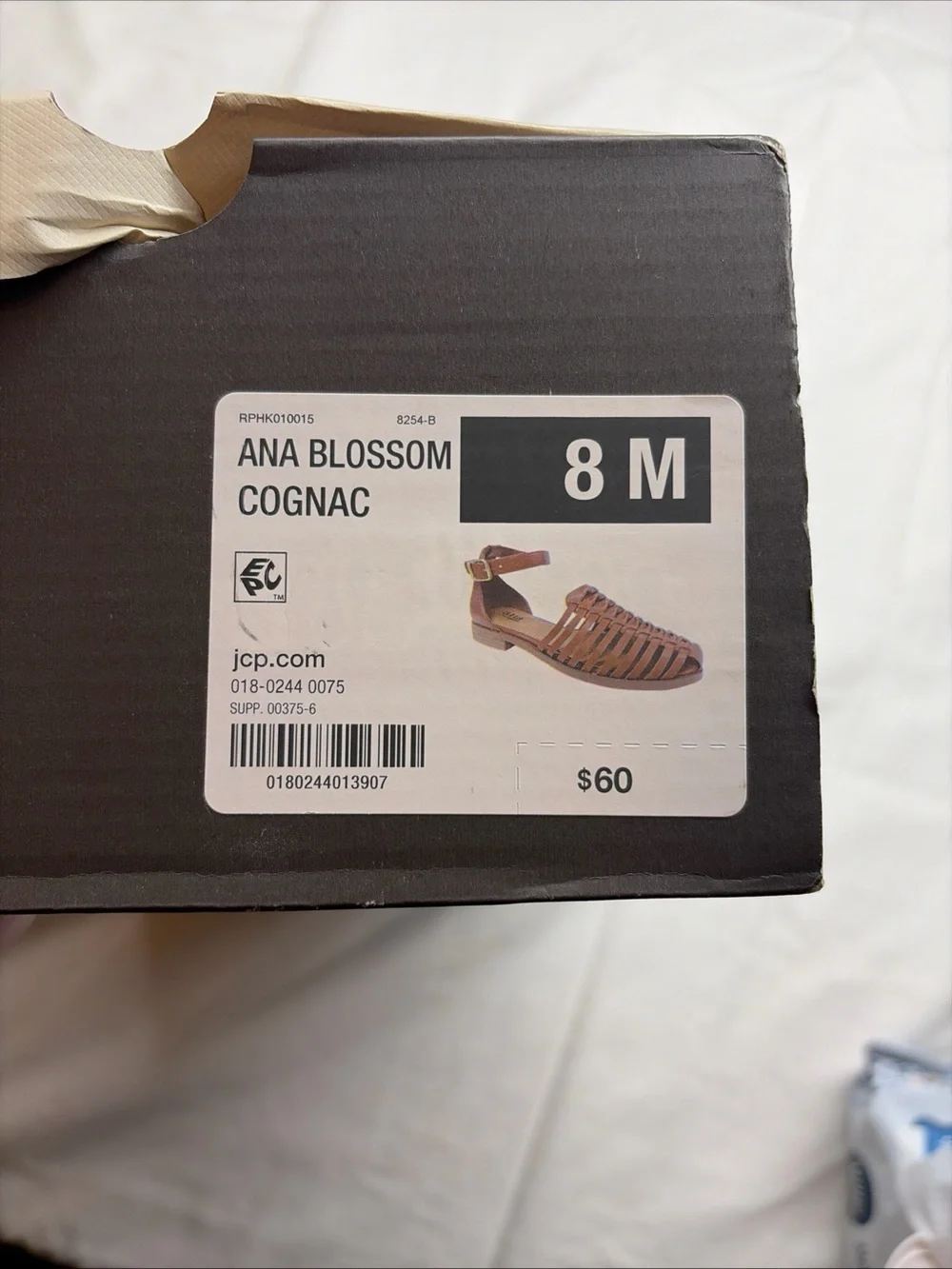 a.n.a Cognac Woven Huarache Sandals